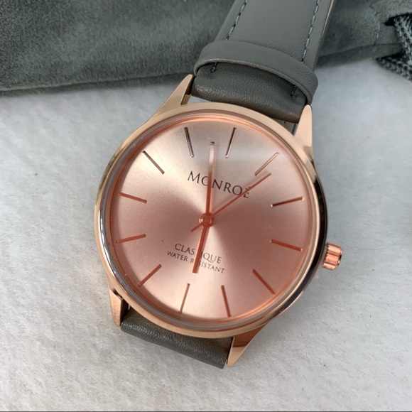 Monroe Sunburst Rose Gold Maestro Womens Watch NWT - Picture 3 of 7